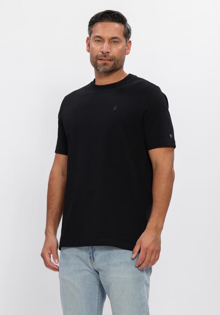 Schwarze CAST IRON T-shirt REGULAR FIT INTERLOCK - large