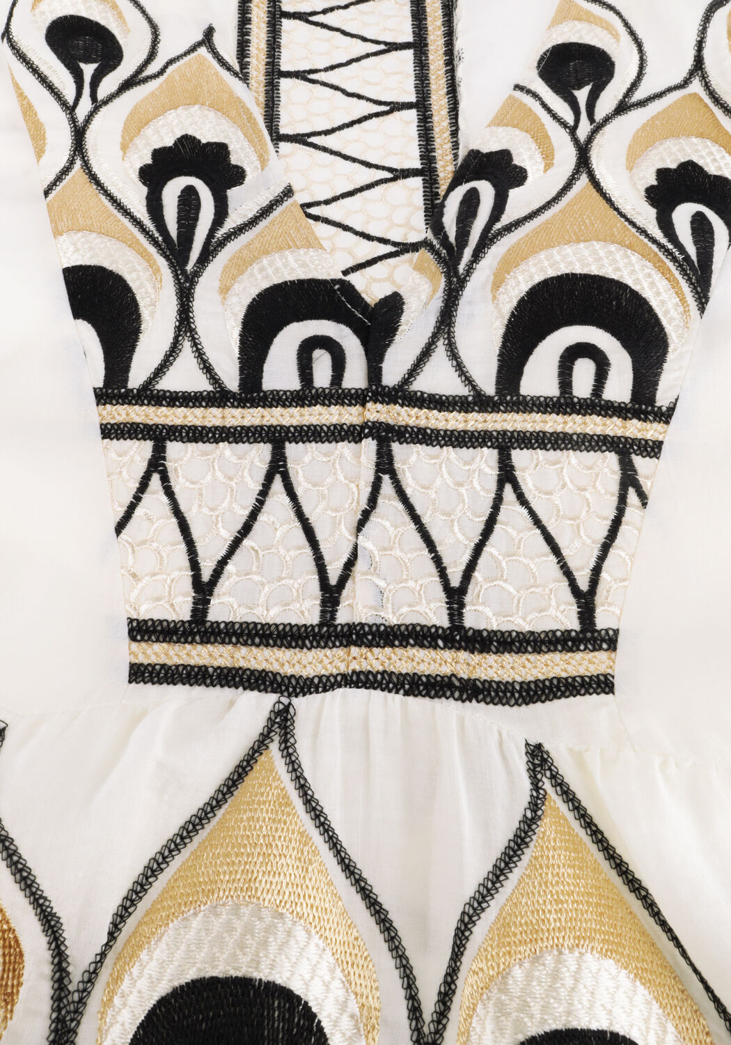 Ecru GREEK ARCHAIC KORI Maxikleid S26K-4033201 - large