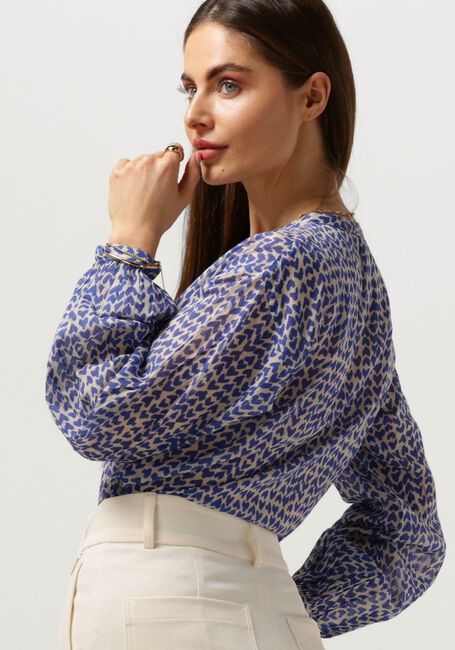 Blaue BY-BAR Blusen CECILE LOVE BLOUSE - large