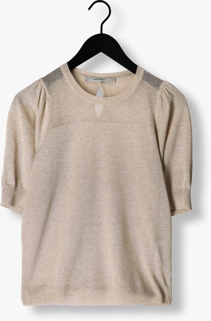 Beige SUMMUM T-shirt SHORT SLEEVE SWEATER REFIED SUSTAINABLE VISCOSE KNIT - large
