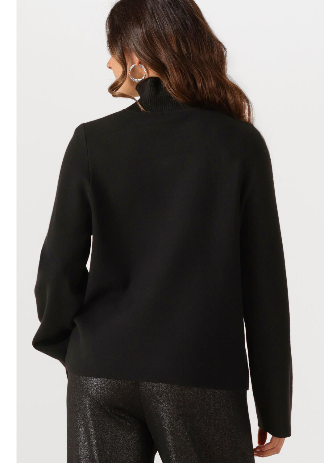 Schwarze OBJECT Pullover OBJREYNARD HIGH NECK PULLOVER - large