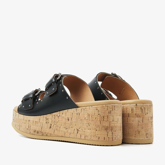 Schwarze VIA VAI Pantolette SISSEL MIRA - large