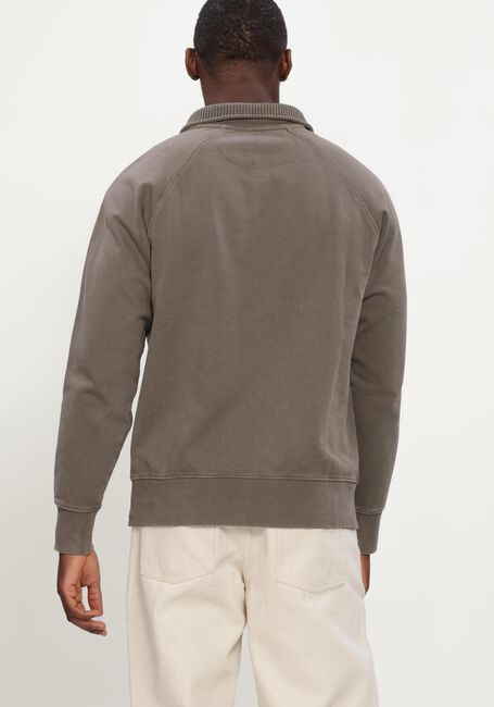 Taupe BUTCHER OF BLUE Pullover ARMY SWEAT HALF ZIP - large