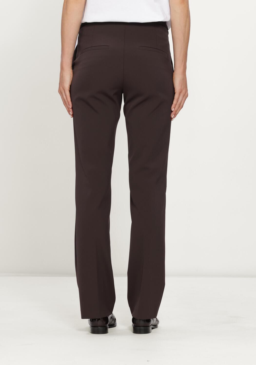 Braune CAMBIO Hose SUGAR MICROSTRUCTURE SUPERSTRETCH - large