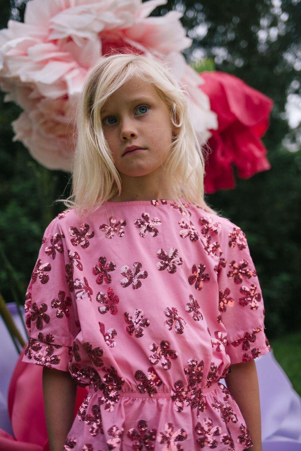 Rosane DAILY BRAT T-shirt SPRINKLE FLOWER SHIRT - large