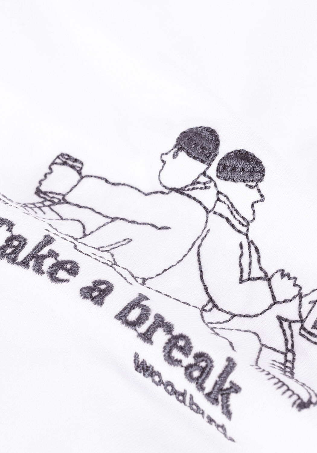 Wei&szlig;e WOODBIRD T-shirt YURI BREAK TEE - large