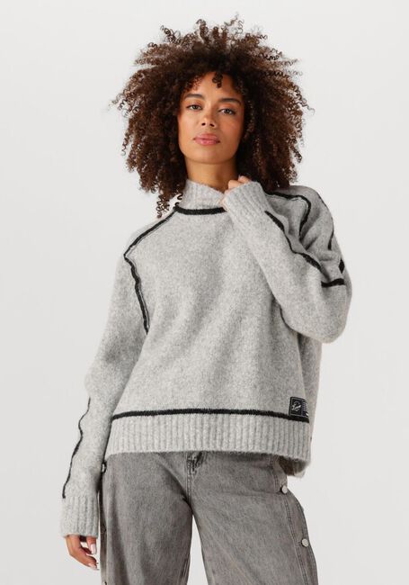 Hellgrau HAUTE L'AMITIÉ Pullover TOBY HEM LINE KNIT - large