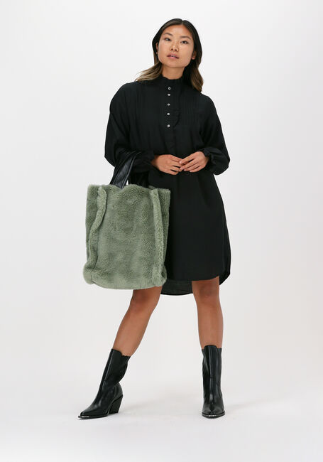 Schwarze CO'COUTURE Minikleid CALLUM PINTUCK FRILL DRESS - large