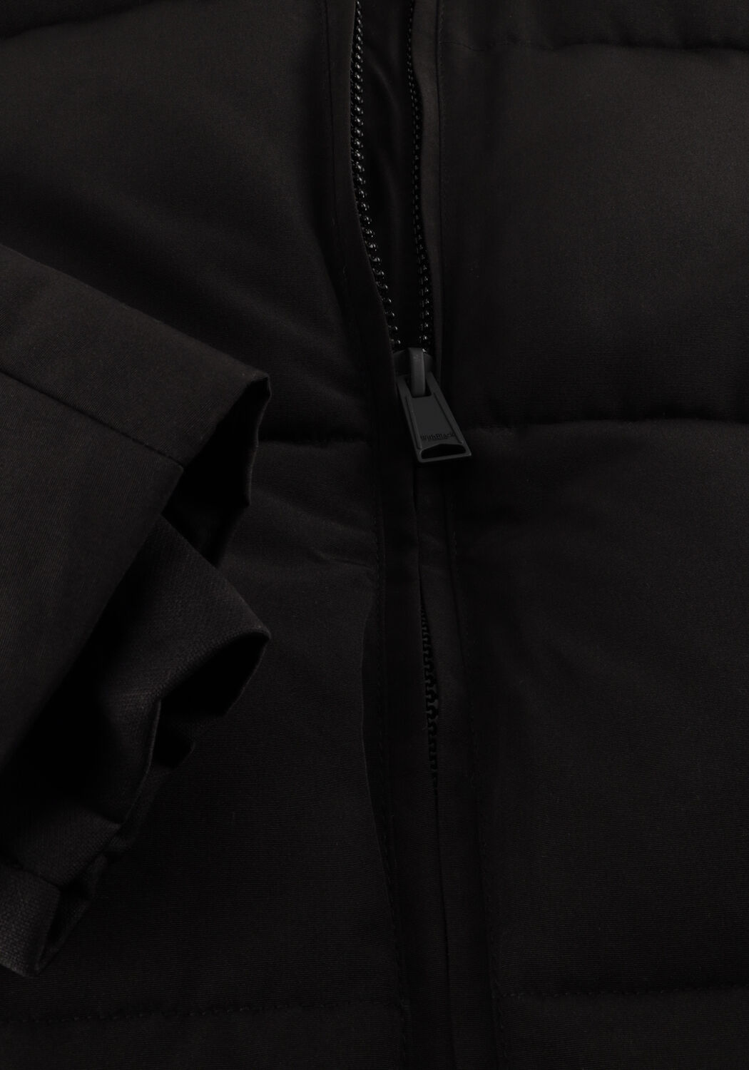 Schwarze WITHBLACK Wattierte Jack WBLGLORIAN LONG PUFFER JACKET - large