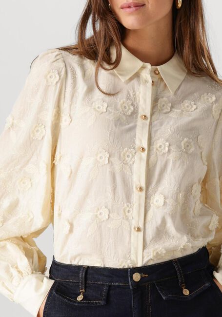 Nicht-gerade weiss SUMMUM Blusen LONGSLEEVE BLOUSE 3D FLOWER - large