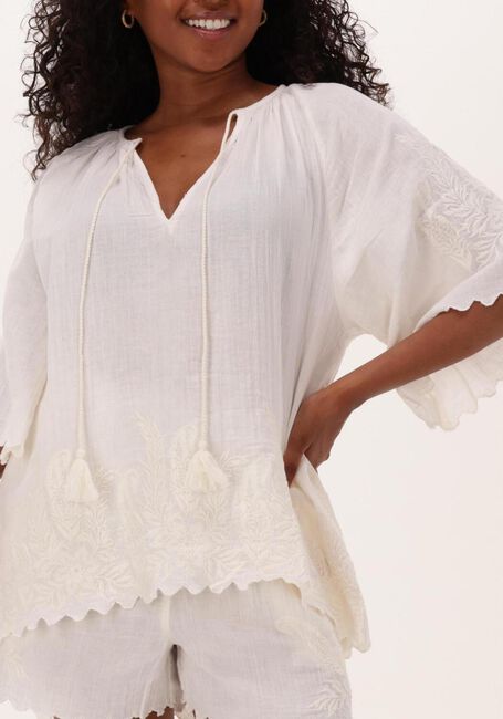 Weiße SISSEL EDELBO Bluse SANDRA ORGANIC COTTON BLOUSE - large
