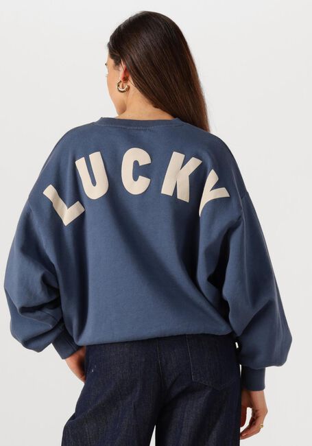 Dunkelblau BY-BAR Sweatshirt BIBI LUCKY CURVE SWEATER - large