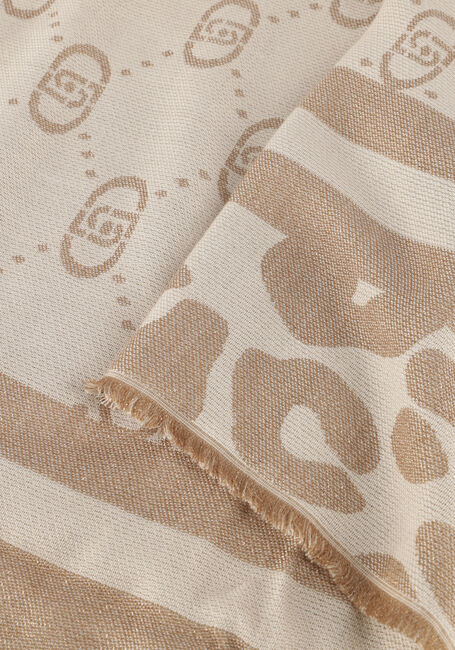 Beige LIU JO Schal STOLA JACQUARD MONOGRAM ANIMAL - large