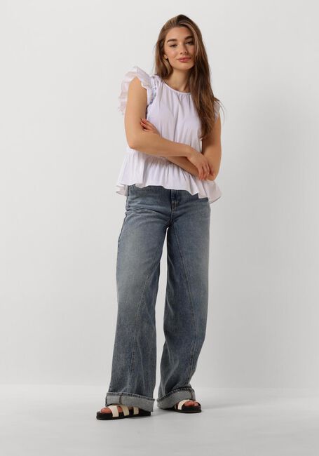 Weiße CO'COUTURE Top ELLIE FRILL TOP - large