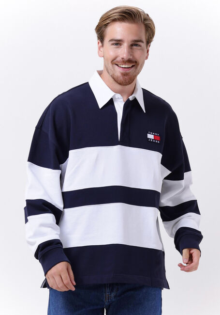 Mehrfarbige/Bunte TOMMY JEANS Pullover TJM SKATER ARCHIVE BLOCK RUGBY - large