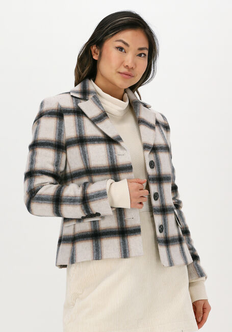 Beige VANILIA Blazer BIG CHECK COLBERT - large