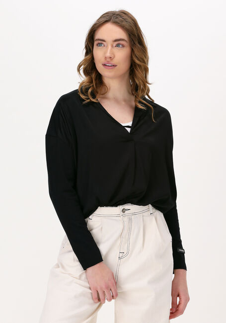 Schwarze 10DAYS Bluse FLOWY BLOUSE - large