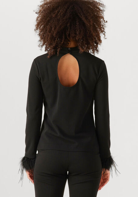 Schwarze ANA ALCAZAR Top TOP FEATHERS - large