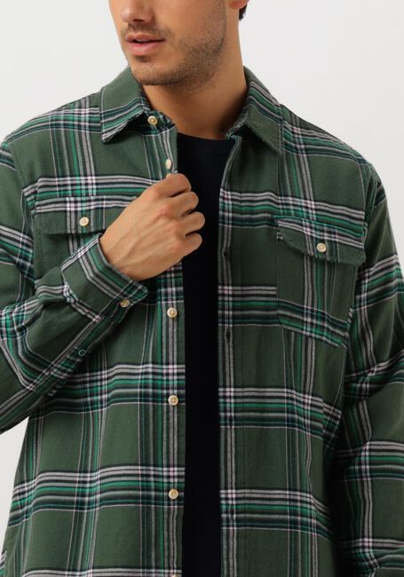 Grüne SCOTCH & SODA Overshirt REGULAR FIT MULTICOLOURED FLANNEL CHECK - large