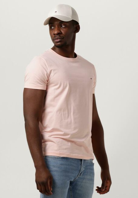 Hell-Pink TOMMY HILFIGER T-shirt STRETCH SLIM FIT TEE - large