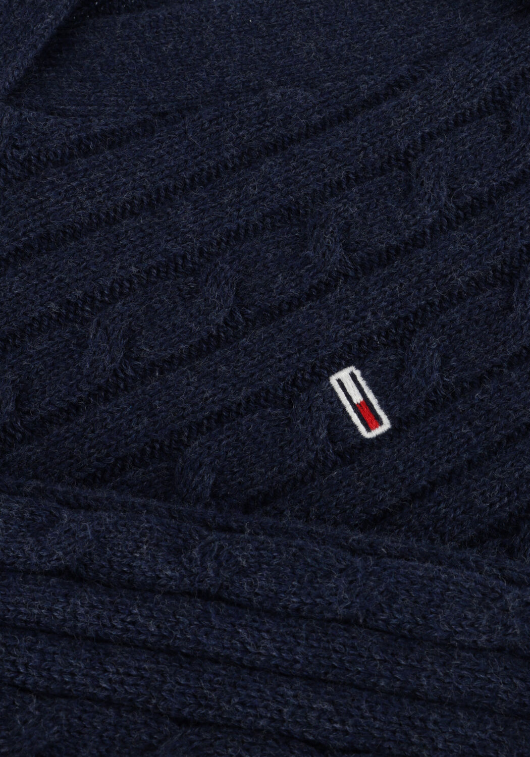 Blaue TOMMY JEANS Pullover TJW CABLE RUGBY SWEATER - large