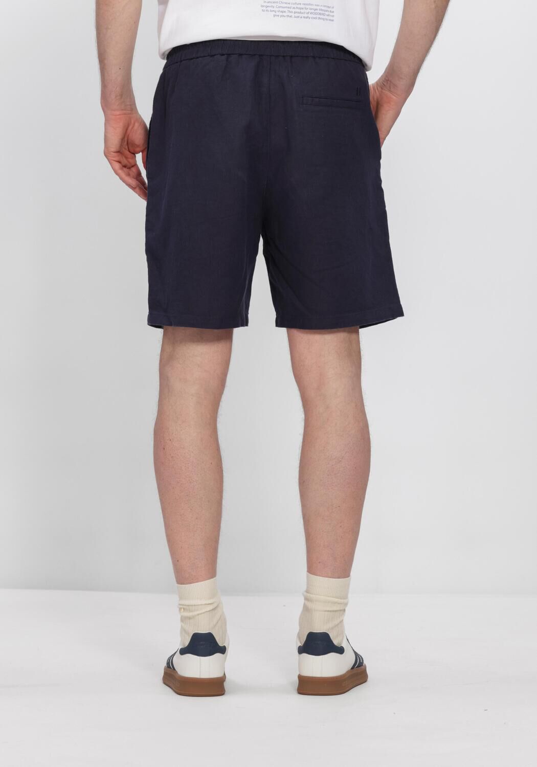 Dunkelblau LES DEUX Kurze Hose OTTO LINEN SHORTS - large