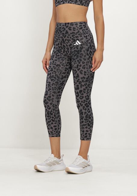 Braune ADIDAS Sportleggings OPT ESS AOP 7/8 - large