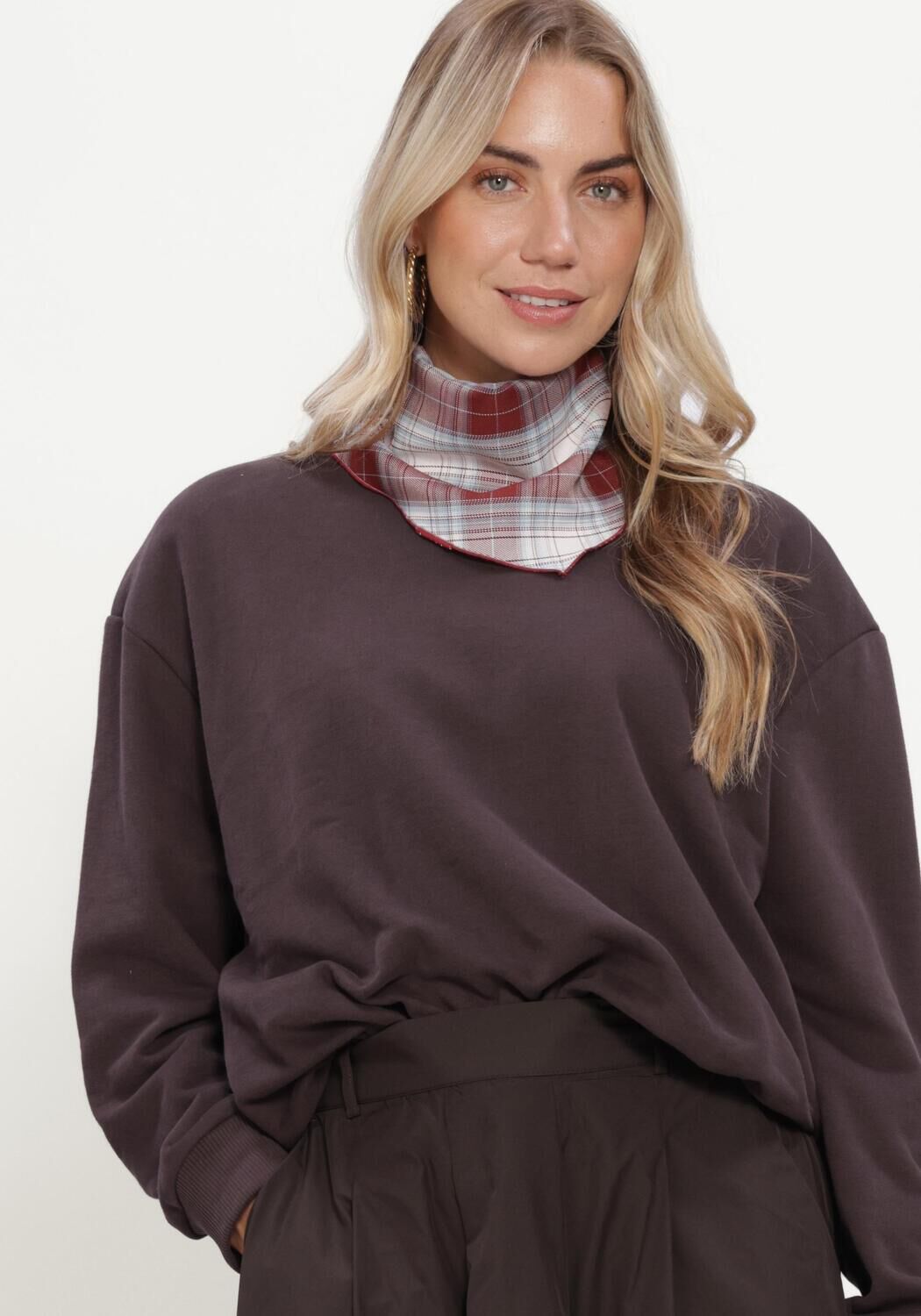 Braune SUMMUM Sweatshirt BALLOON SWEAT PEACHED TERRY - large