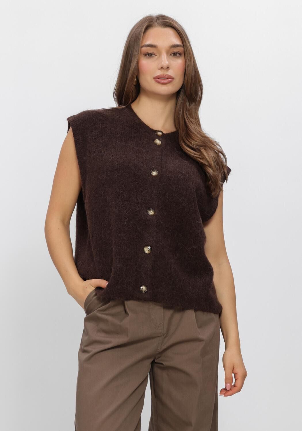 Braune BOII STUDIOS Pullover HIRSE - large