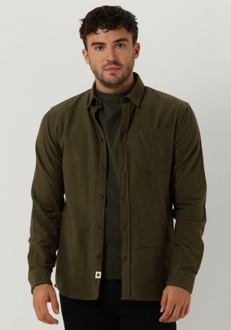 Dunkelgrün ANERKJENDT Casual-Oberhemd AKLEIF 2 TONE MELANGE - large