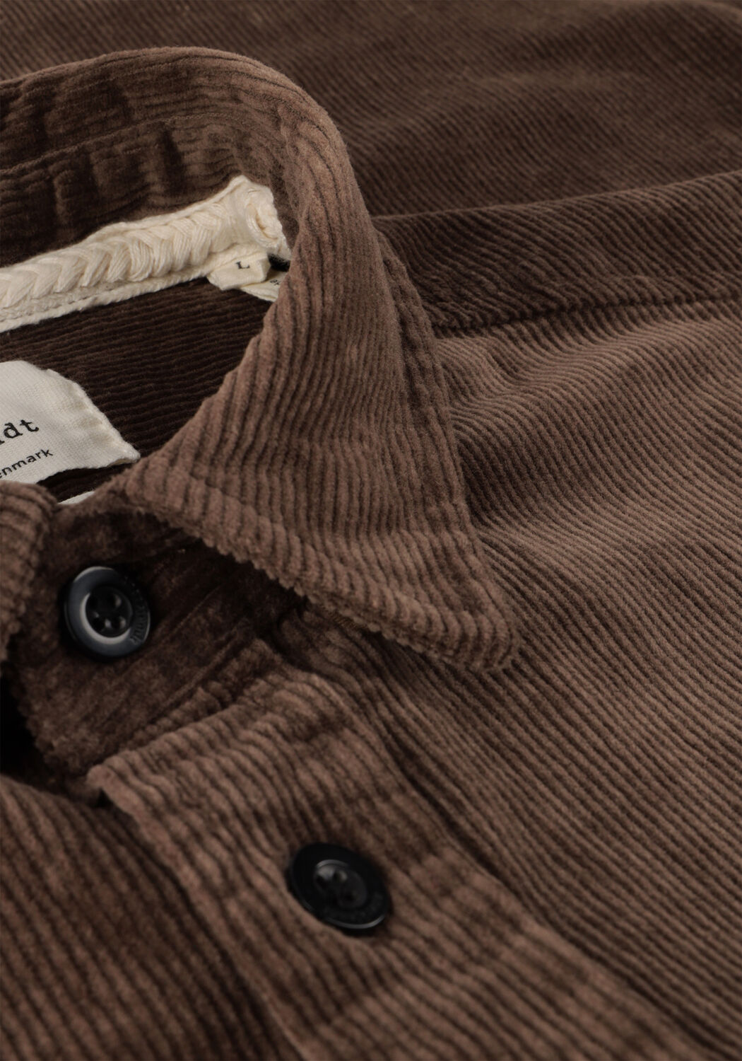 Braune ANERKJENDT Overshirt AKLEIF CORDUROY SHIRT - large