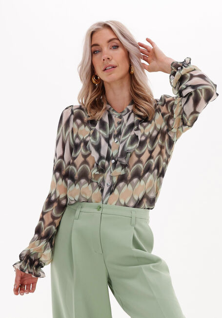 Mehrfarbige/Bunte SUMMUM Blusen BLOUSE ARCH PRINT - large