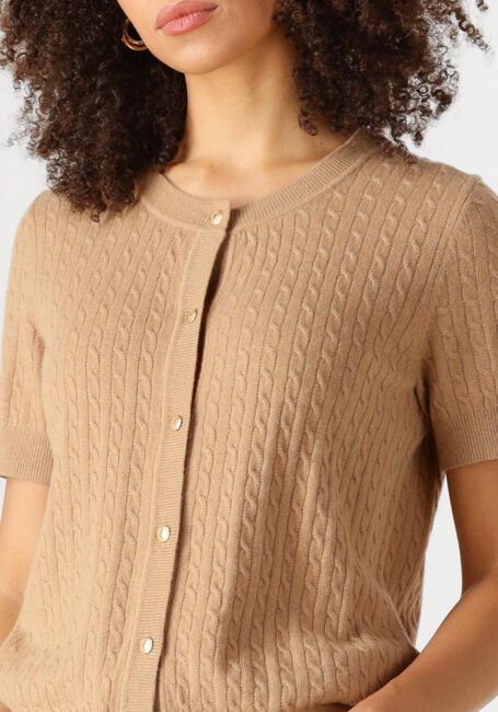 Braune TOMMY HILFIGER Top MINI CABLE C-NK CARDI SS - large