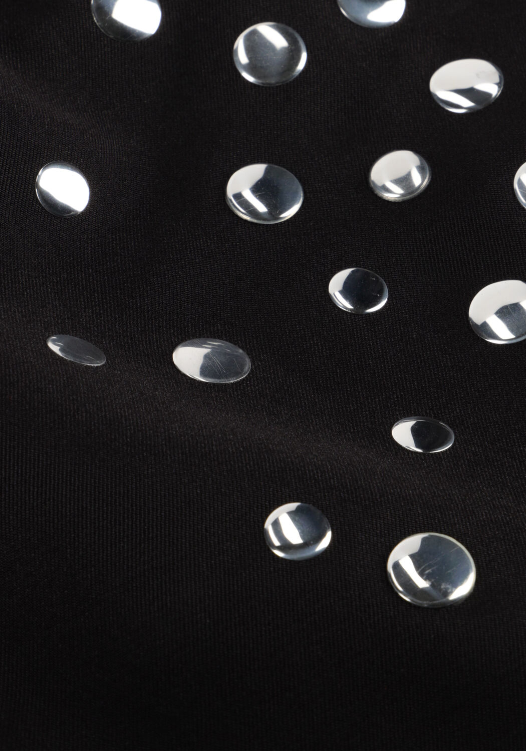 Schwarze ALIX MINI Kurze Hose WOVEN STUDS SHORT - large