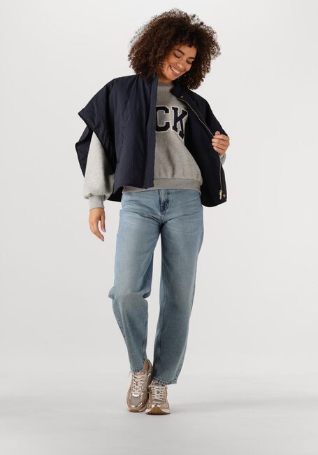 Graue BY-BAR Pullover BIBI PATCHWORK SWEATER - large