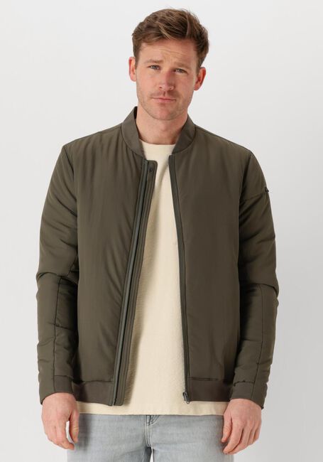 Grüne CAST IRON Jack BOMBER JACKET THROTTLE BARKER - large