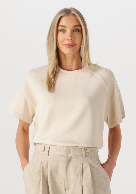 Ecru SUMMUM T-shirt BOXY SLEEVELESS TOP SCUBA - large