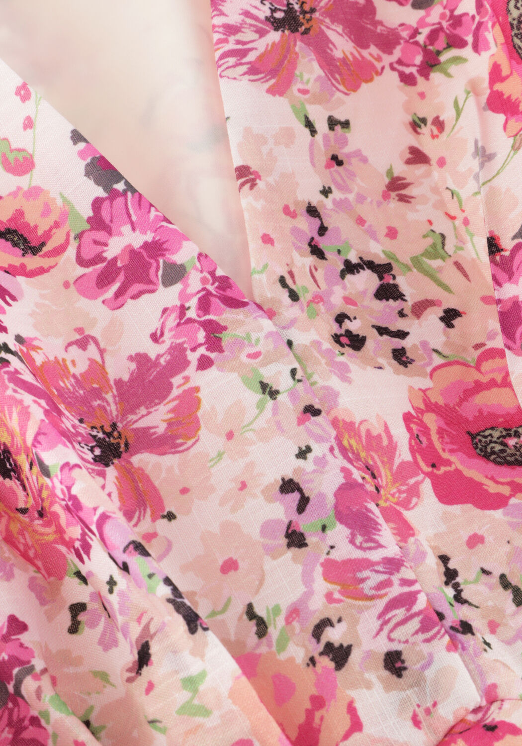 Hell-Pink NEO NOIR Maxikleid SILFI FLOWER PRINT DRESS - large