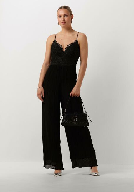 Schwarze GUESS Jumpsuit AMIAH PLEATED JUMPSUIT - large