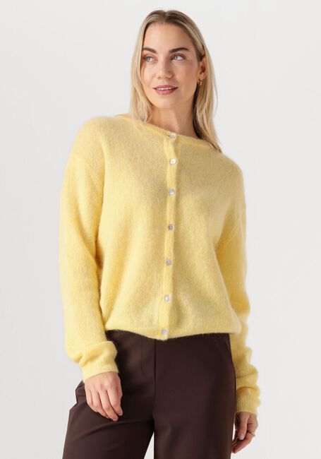 Gelbe STUDIO ANNELOES Pullover BIBI MOHAIR CARDIGAN - large