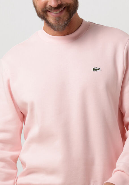 Hell-Pink LACOSTE Sweatshirt CLASSIC FIT BRUSHED FLEECE SWEATSHIRT - large