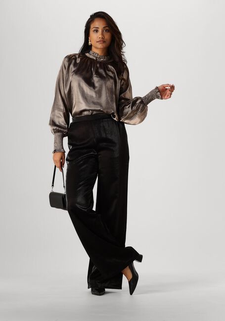 Schwarze NUKUS Hose JOSEPHINE PANTS SHINY - large