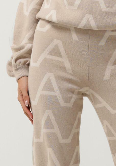 Sand ALIX THE LABEL Weite Hose LADIES KNITTED A JACQUARD PANTS - large