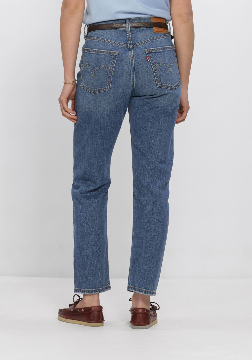 Hellblau LEVI'S Jeans 501 CROP - large