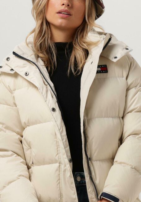 Beige TOMMY JEANS Wattierte Jack TJW ALASKA LONG PUFFER - large