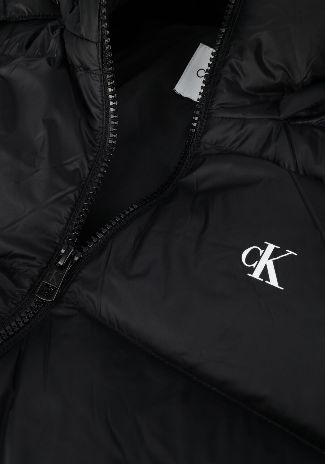 Schwarze CALVIN KLEIN Wattierte Jack CK MW DOWN SHORT PUFFER - large