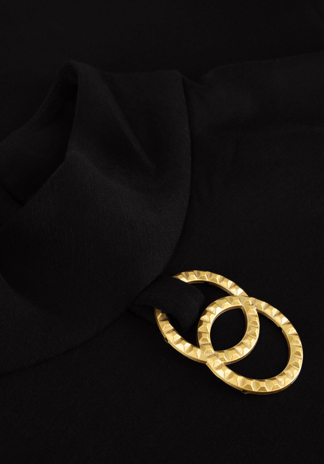 Schwarze ANA ALCAZAR Rollkragenpullover TURTLENECK TOP - large