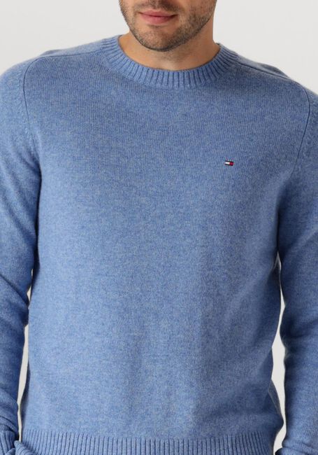 Blaue TOMMY HILFIGER Pullover LAMBSWOOL CREW NECK - large
