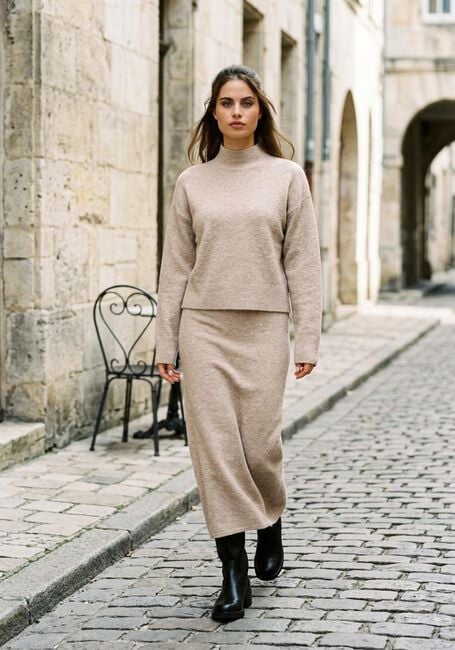Beige NEO NOIR Pullover PAULA KNIT BLOUSE - large