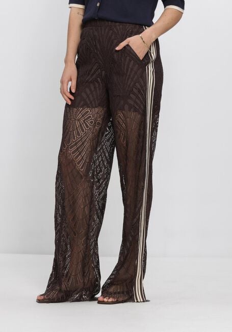 Braune CO'COUTURE Hosen LETICC LACE PANEL LL PANT - large